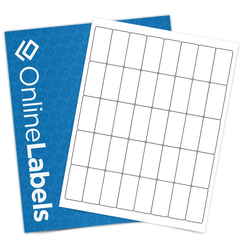 OnlineLabels OL114 Standard White Matte Sheet Labels product photograph
