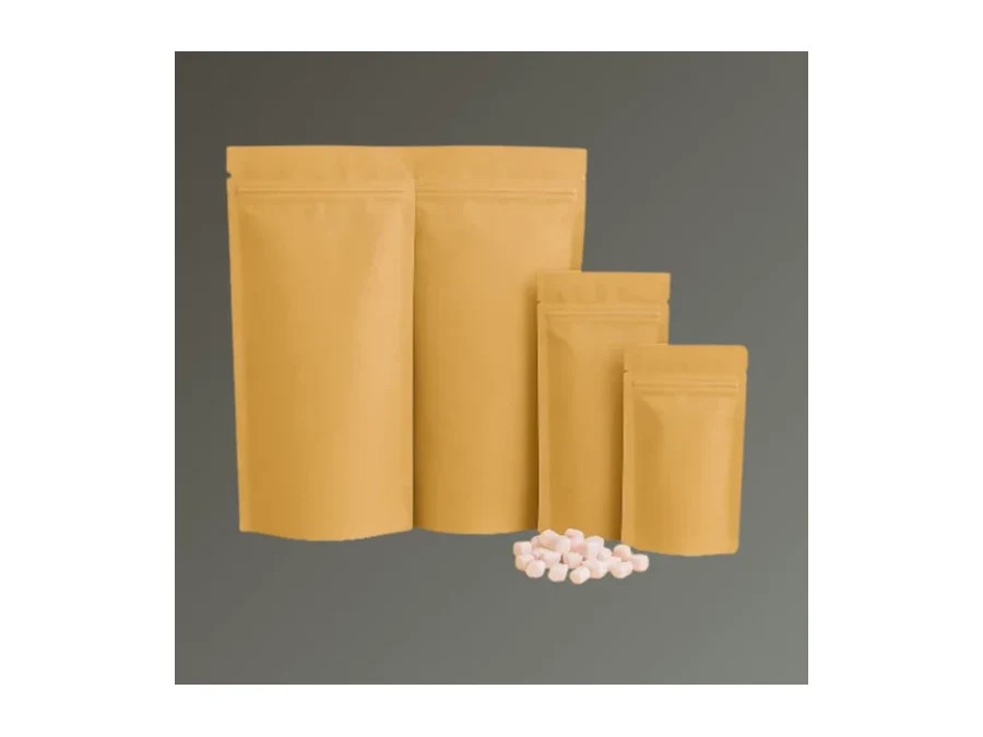 500g Silver Matt Stand Up Pouch with Zip product image